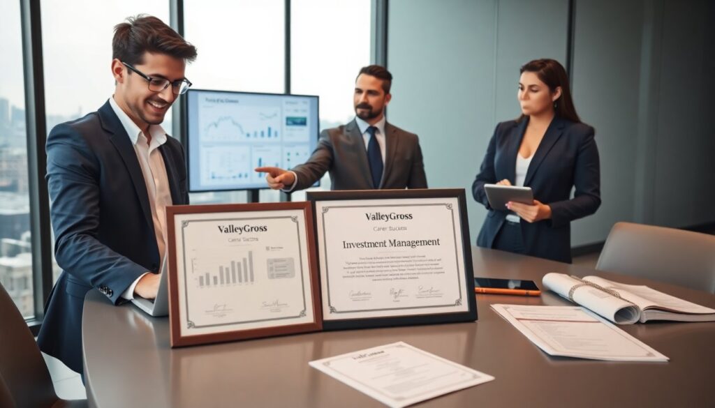 career success certificate investment management valleygross